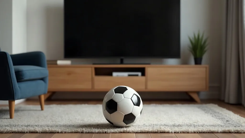 IPTV kanaler i Sverige och Norden 2 IPTV kanaler med sport live i 4K framför TV:n i vardagsrummet
