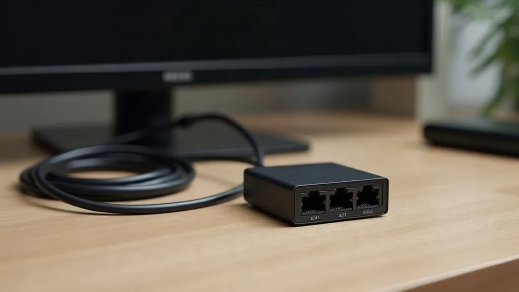 IPTV Reseller 4 IPTV reseller panel network hardware on a desk