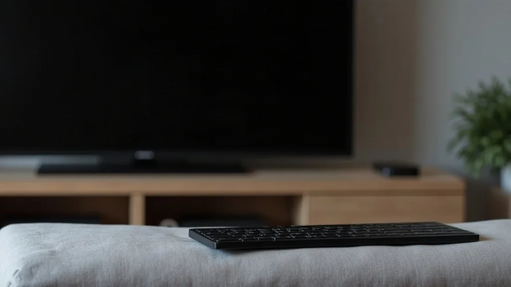 Kodi IPTV controlled with a wireless keyboard